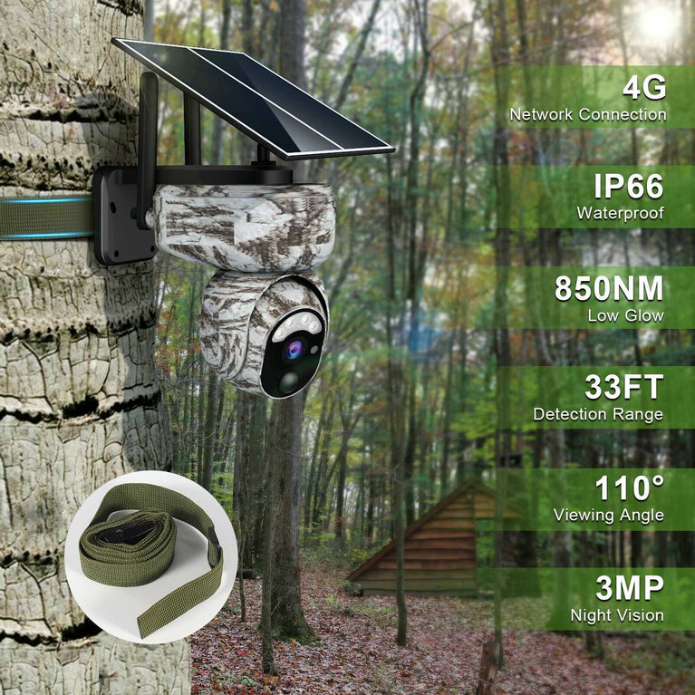 4G Cellular Security Camera With TF Card-KT3CF