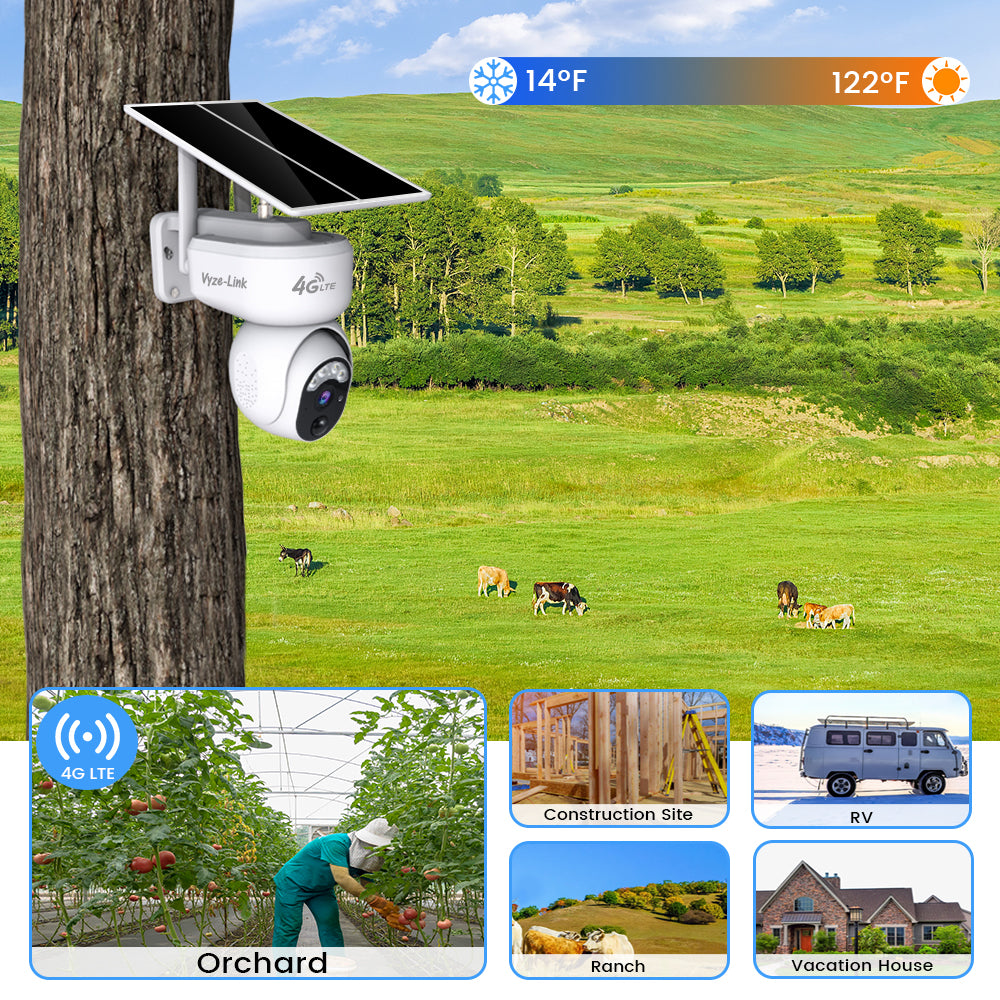 4G LTE Cellular Security Camera-KT3